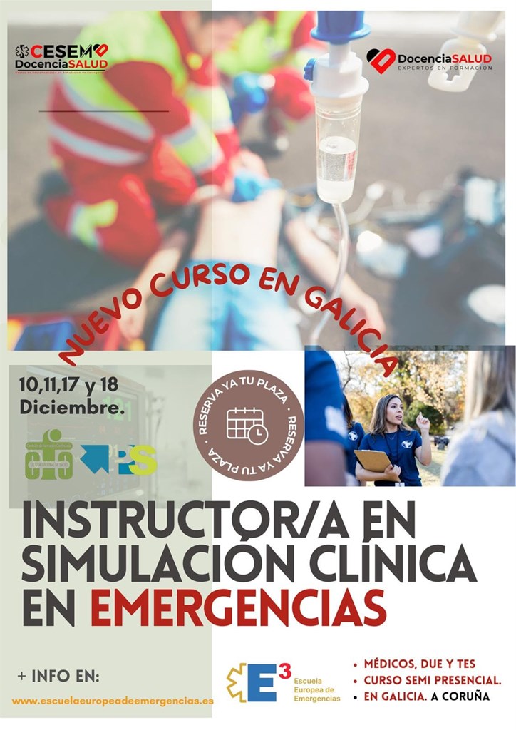 Instructor en simulación clínica en emergencias. 