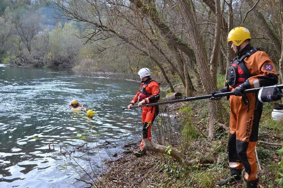 Pértiga de rescate. 
