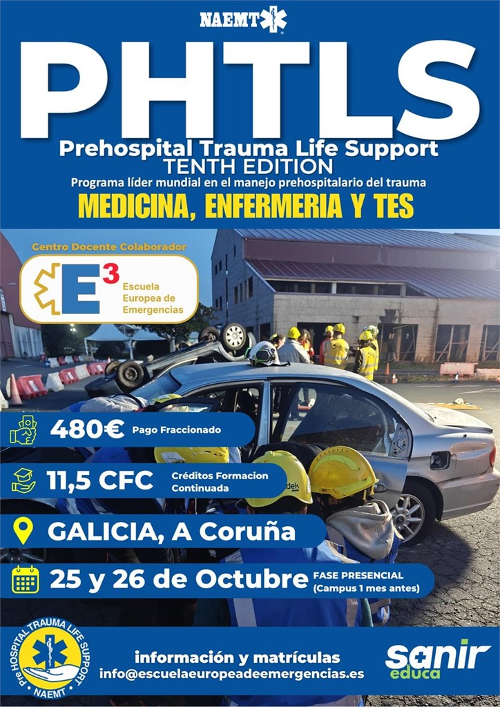 PHTLS Ed 10 A Coruña. ( Prehospital Trauma Life Support) 