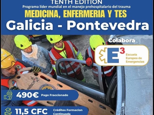 PHTLS Ed 10 Pontevedra. ( Prehospital Trauma Life Support) 